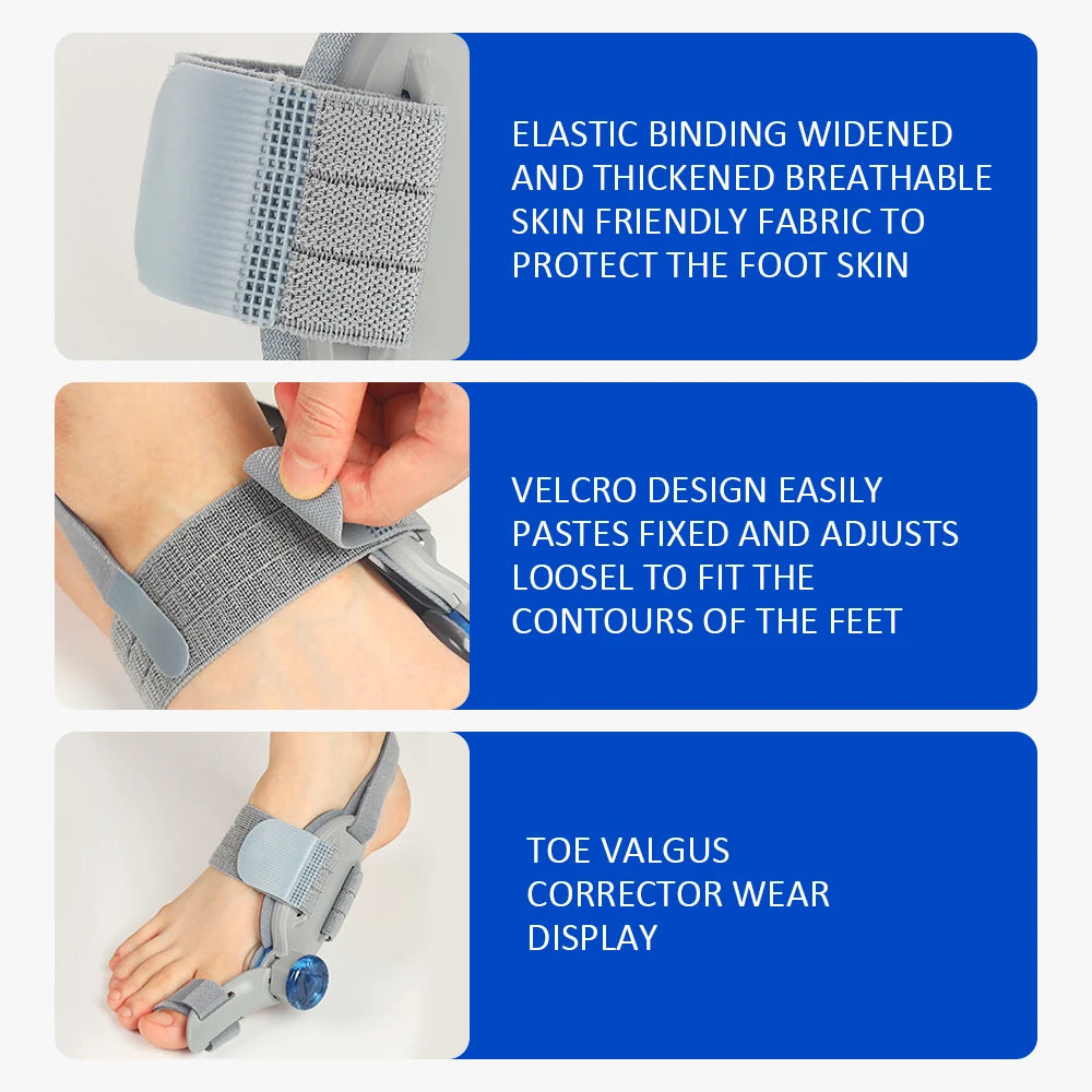 Bunion Splint Big Toe Straightener Hallux Valgus Correction Orthotics Foot Bone Thumb Adjuster Correction Bunions Corrector