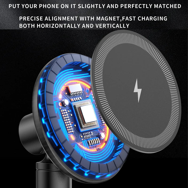 2025 25W Magnetic Wireless Charger Stand Pad For iPhone 16 15 14 13 12 Pro Max 30W Qi2 Fast Charging Station
