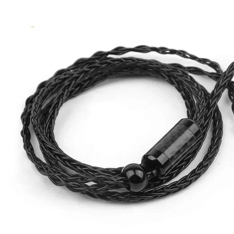 Earphone Splitter Slider DIY Connector Audio Cable Carbon Fiber