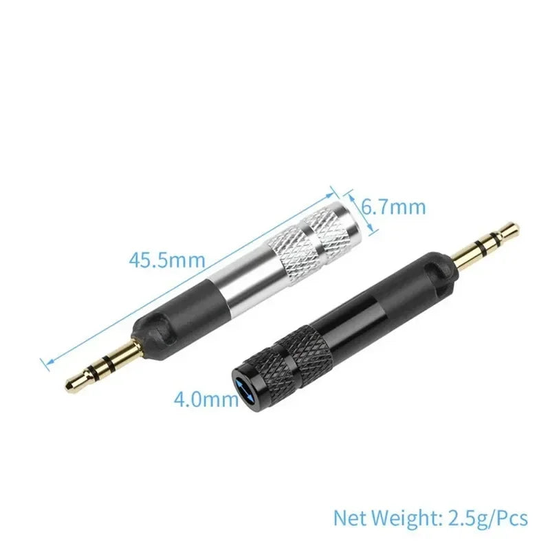3 Pole 2.5mm Jack Headphone Plug Earphone Jacks Connector
