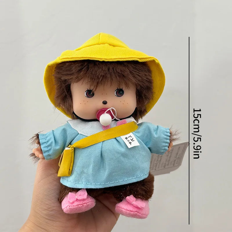 Monchhichi Keychain Kawaii Keychains for Bags Monchhichi Doll Hanging Pendants Children's Day Birthday Gift 몬치치