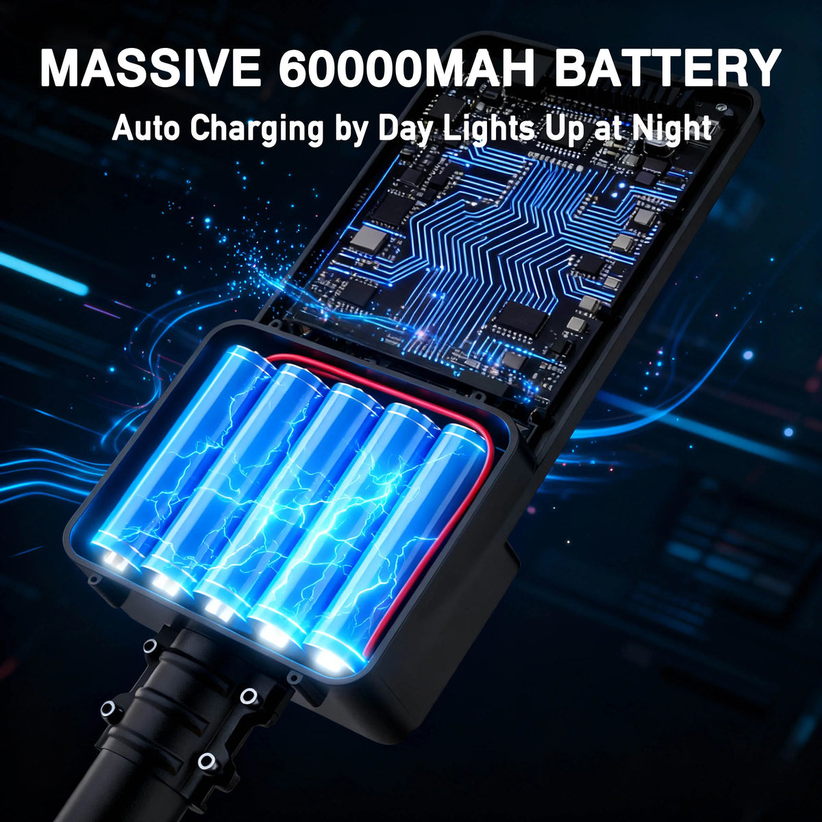 Solar Area Lights Outdoor Commercial 9000W LED Parking Lot