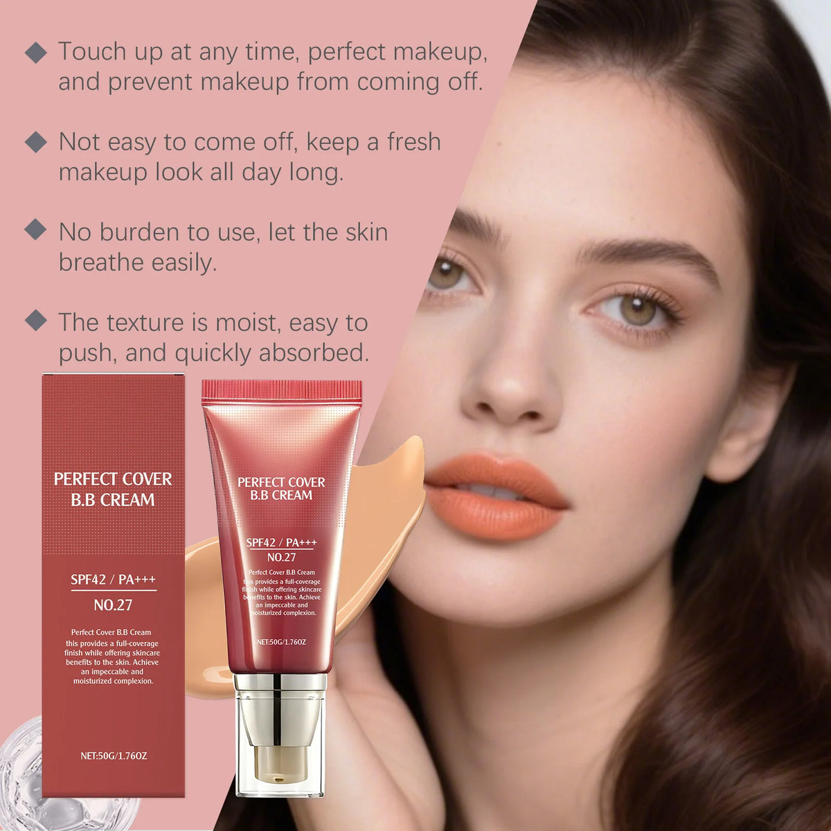 Perfect Cover Bb Cream Brightens Complexion Covering Skin Blemishes