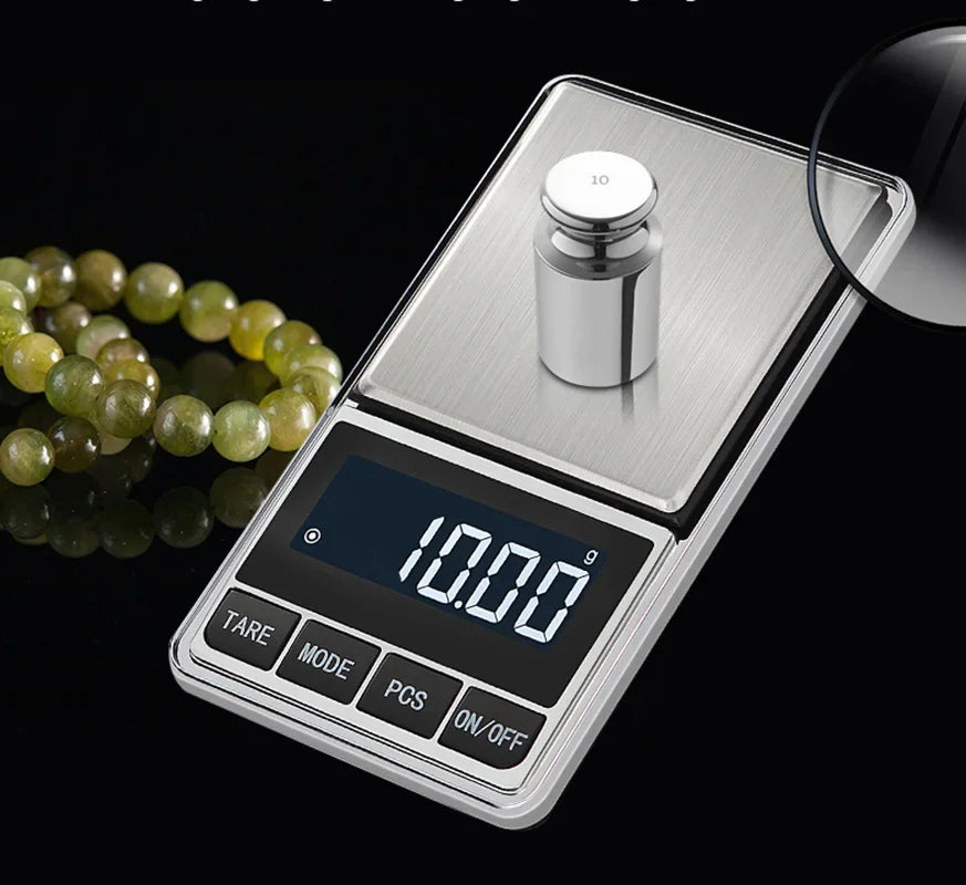 Electronic Pocket Jewelry Scale Balance Gram 0.01/0.1g Accuracy for Gold Precision Mini Pocket Scale Smart Kitchen Weight Scales