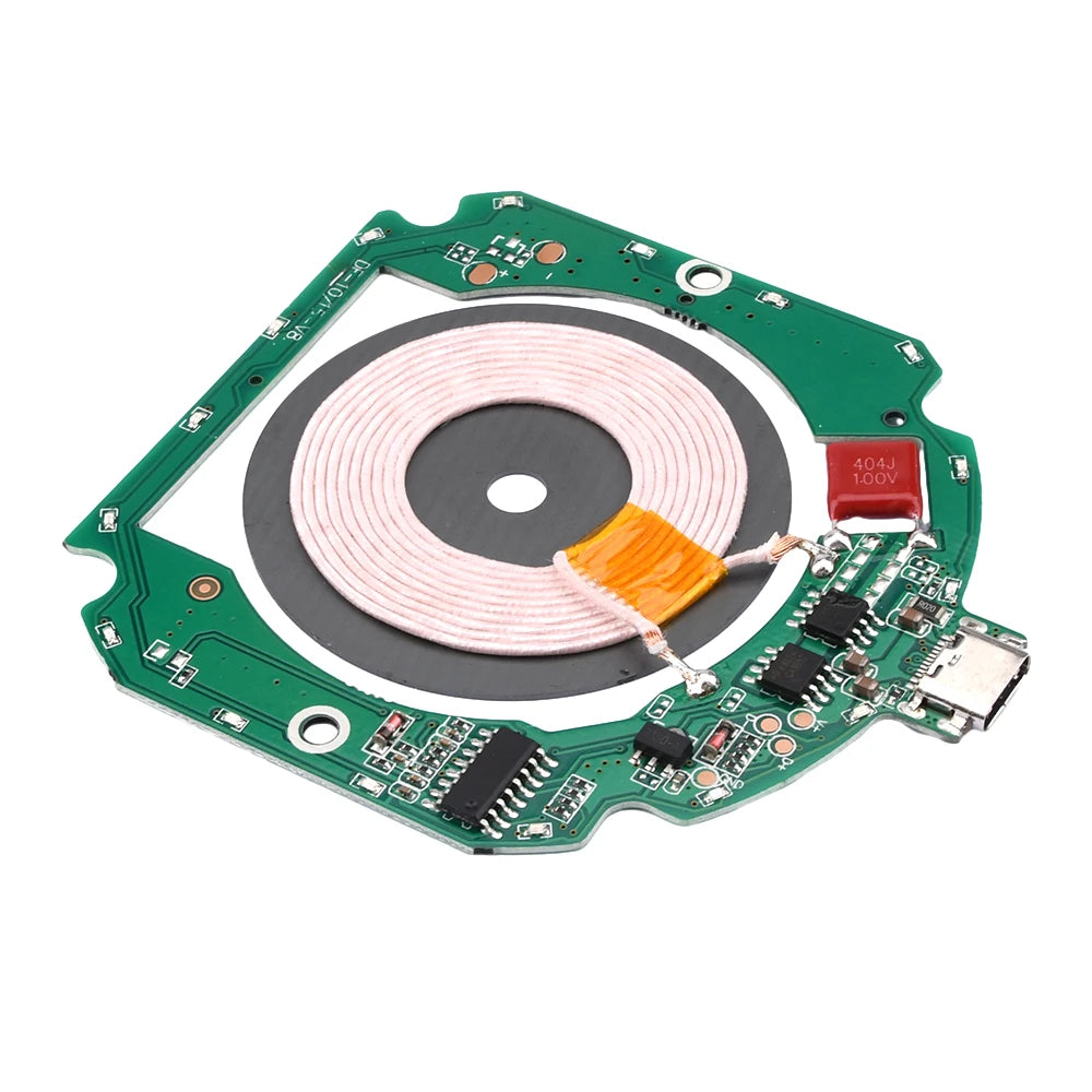 10W 15W High Power Wireless Charger Transmitter Module Type C Micro USB + Coil QC/PD For QI Standard Fast Charging Circuit Board