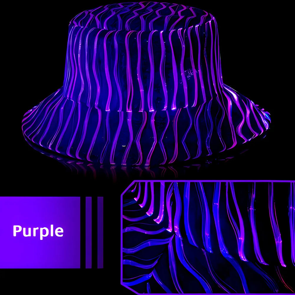 Arrival Colorful LED Intelligent Luminous Night Club Cap Men Women