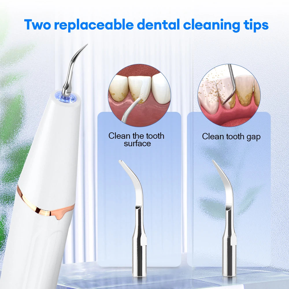 Electric Ultrasonic Teeth Tartar Cleaner Dental Scaler Tool for