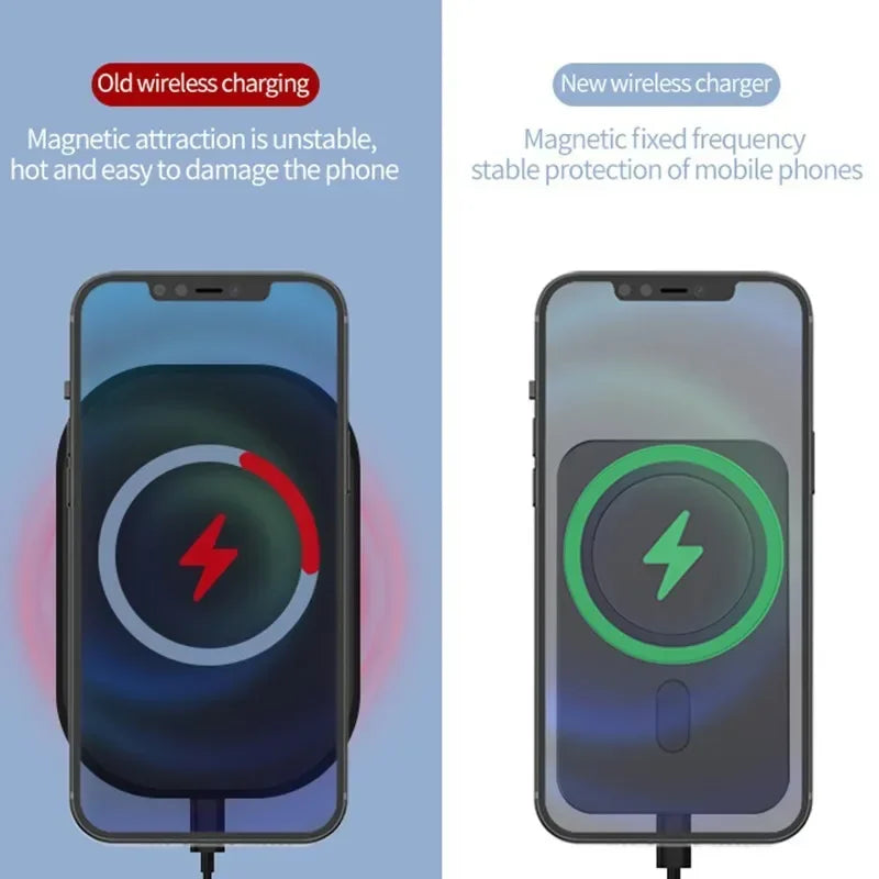 30W Magnetic Car Wireless Charger For iPhone 16 15 14 13 12 Pro Max Mini Car Phone Holder Stand Mount Fast Charging Station