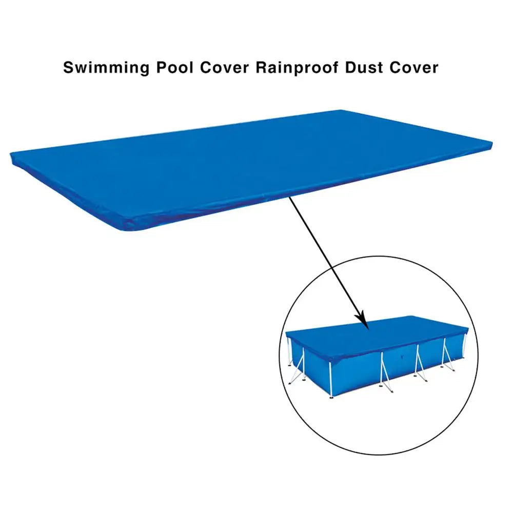 Swimming Pool Cover Rectangular Waterproof Dustproof Garden Outdoor Pool Tub Covers Bubble Film Blanket Accessories Pool Cover