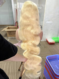 Honey Blonde Body Wave Lace Front Wig