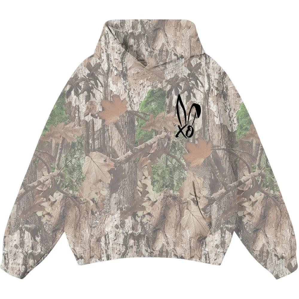 Bunnie Xo Logo Camo Hoodie Merch Hoodie Women Men Long Sleeve Sweatshirt Fashion Pullover Clothes