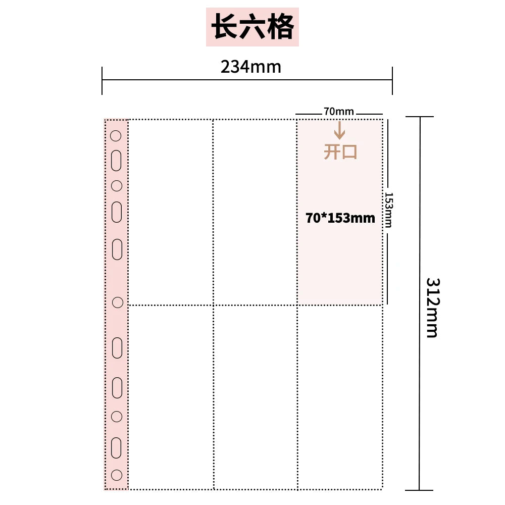 10Pcs A4 Double Sided Photo Sleeves Pages -Thick Clear Photo Album Inserts For Trading Cards, Postcards, Polaroids, Laser Ticket