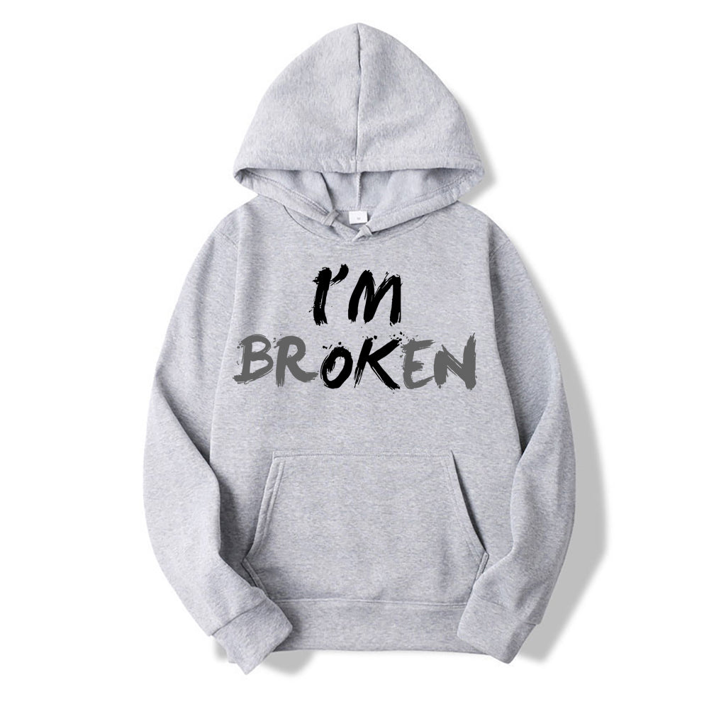 I'm Ok I'm Broken Invisible Illness Unisex Pullover Hoodie Sweatshirt