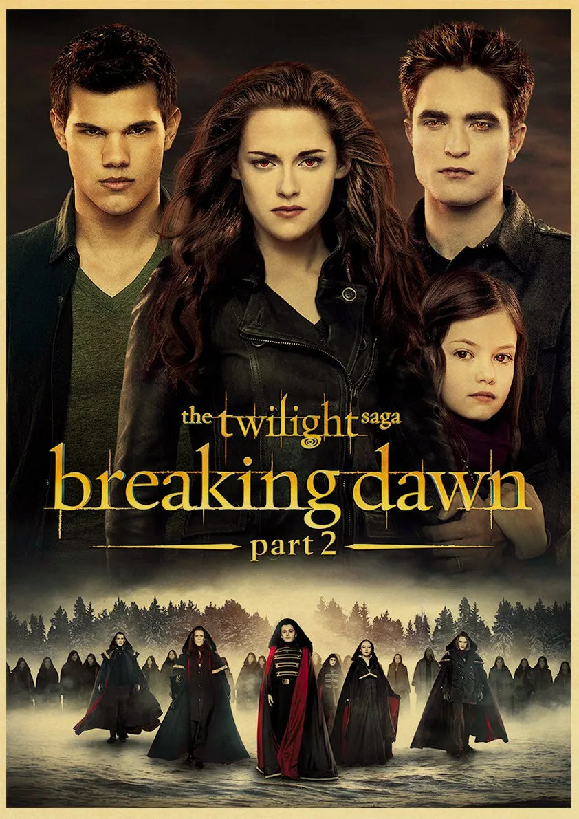 Film TV Movie Twilight Vintage Posters Wall Bedroom Painting Nostalgia Decor Aesthetic Cartoon Art Gift Print Art Wall Paintings