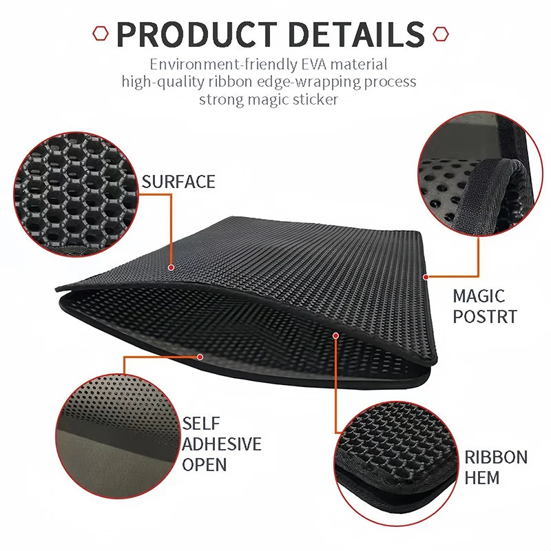 Eva Cat Litter MatDouble Layer Waterproof Cat Litter Mat Pet Litter Box Mat Pet Toilet Cat Mat Cat Toilet Mat