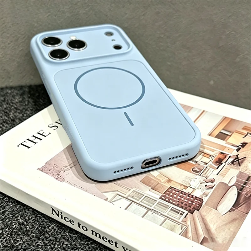 Magnetic Silicone Phone Case, Wireless Charging