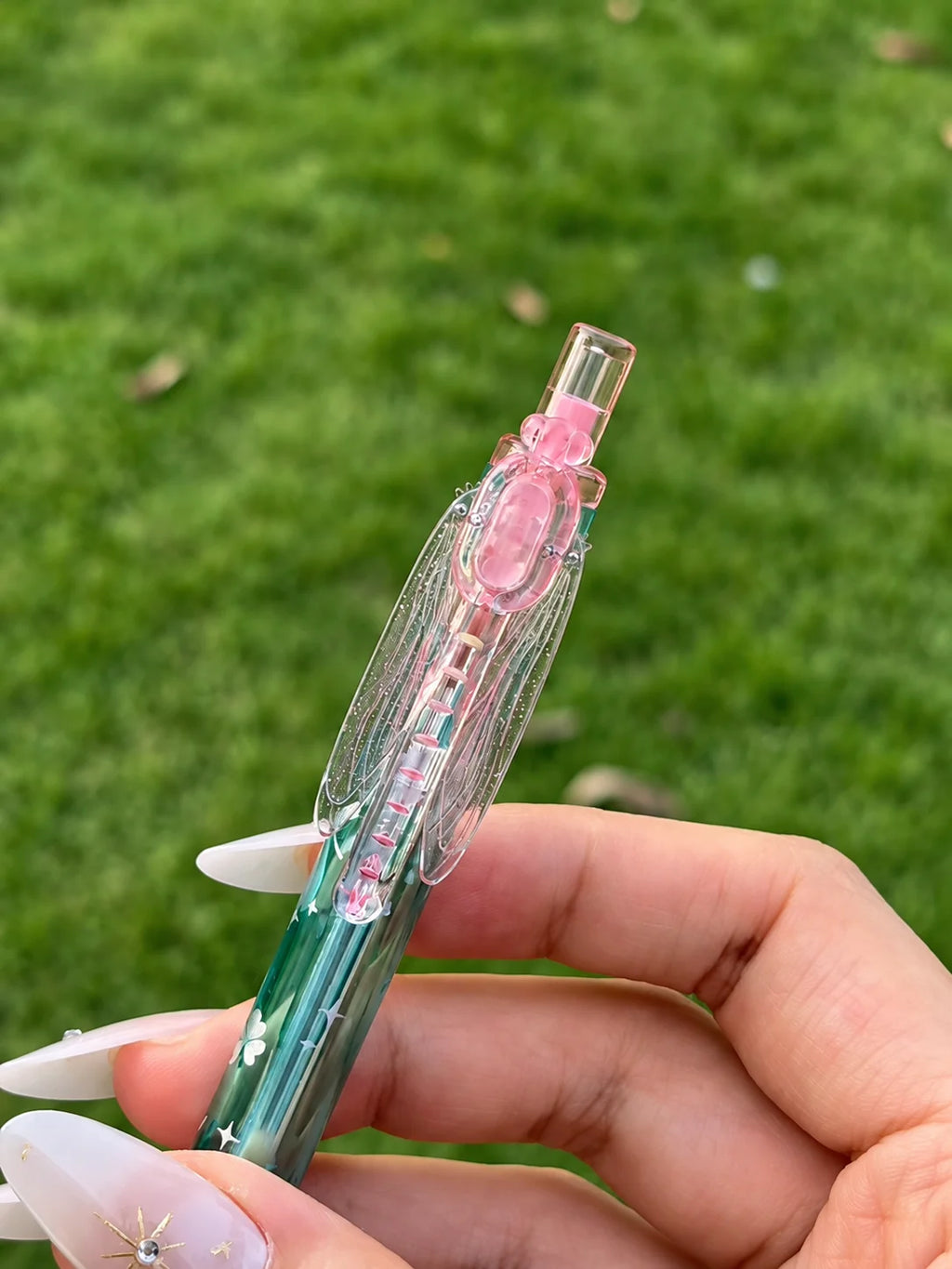 Dragonfly Wing Click Pen with Pop-Open Wings
