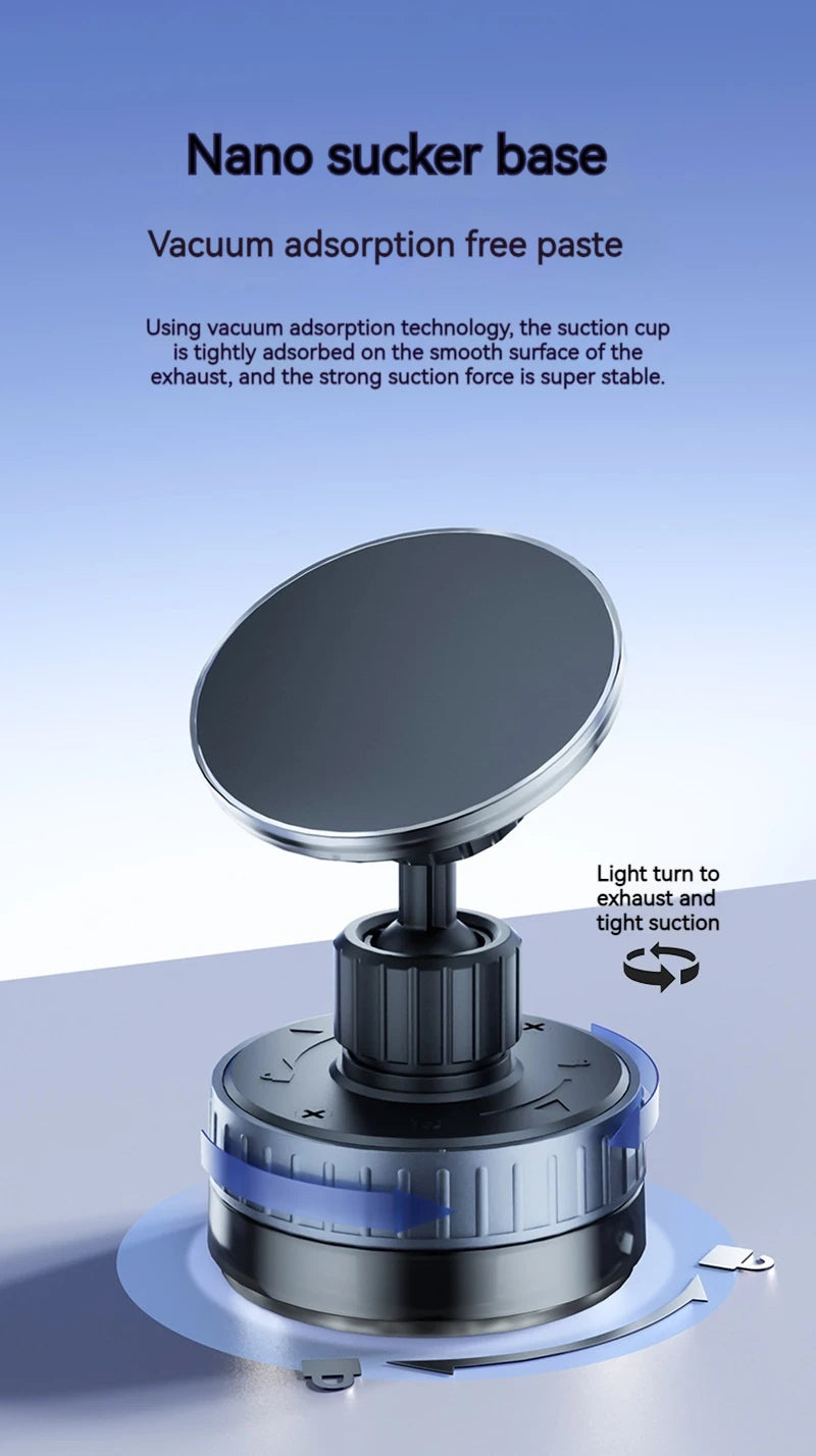 Universal Magnetic Phone Wireless Charger Holder Sucker in Car Home Mirro Gym Bath for Iphone 16 15 14 13 12 11 Pro Max Samsung