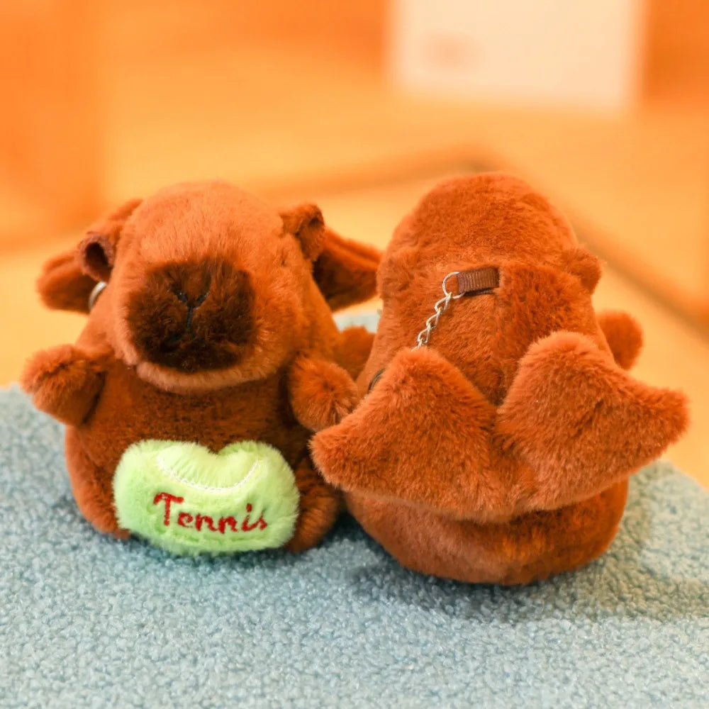 Cute Capybara Plush Toy Hoodie with Wings Simulation Doll Small