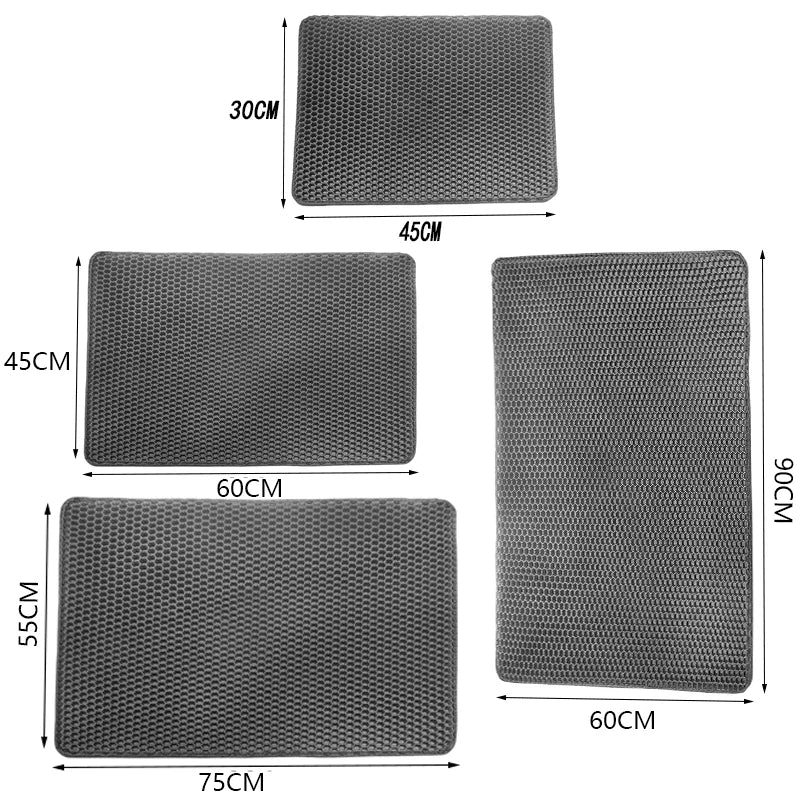Eva Cat Litter MatDouble Layer Waterproof Cat Litter Mat Pet Litter Box Mat Pet Toilet Cat Mat Cat Toilet Mat