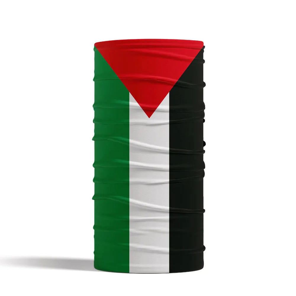 Palestine Flag Scarf25x 50cm Palestinian Keffiyeh Bandanas Neck Gaiter Seamless Arabia Scarves Palestine Arabic Face Masks