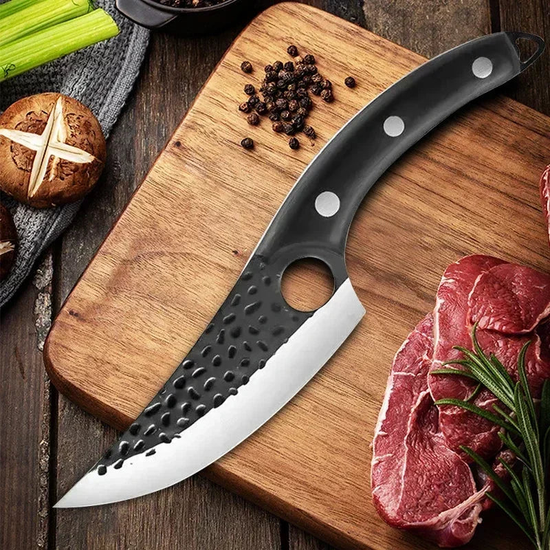 Kitchen Knife Handmade Forged Butcher Knife Boning Knives Meat Cleaver Vegetables Cutter Professional Household Chef Cook Knife