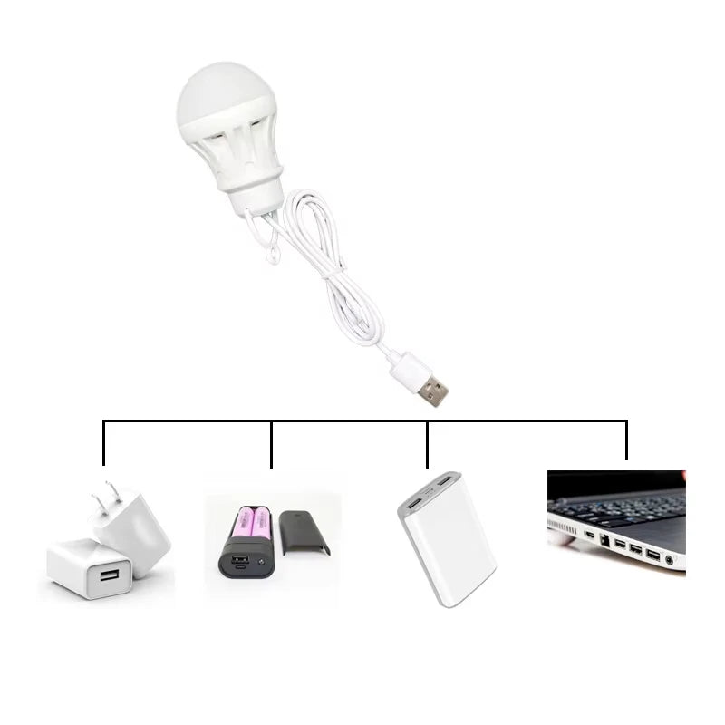 DC Led Lantern Camp Light Night Lamp Usb Emergency