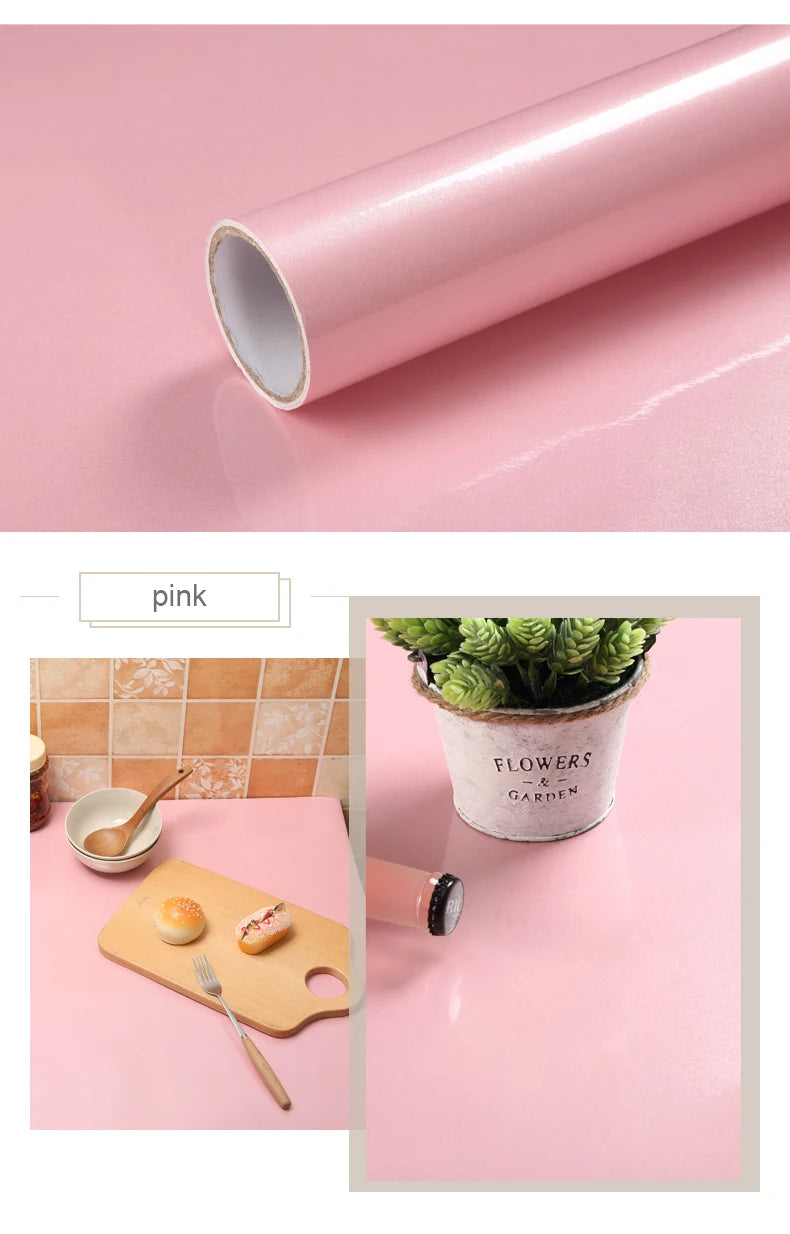 PVC DIY Waterproof Oil-proof Wall Stickers Self-Adhesive Marble Wallpaper Cabinets Countertop Bathroom Desktop Renovation Films