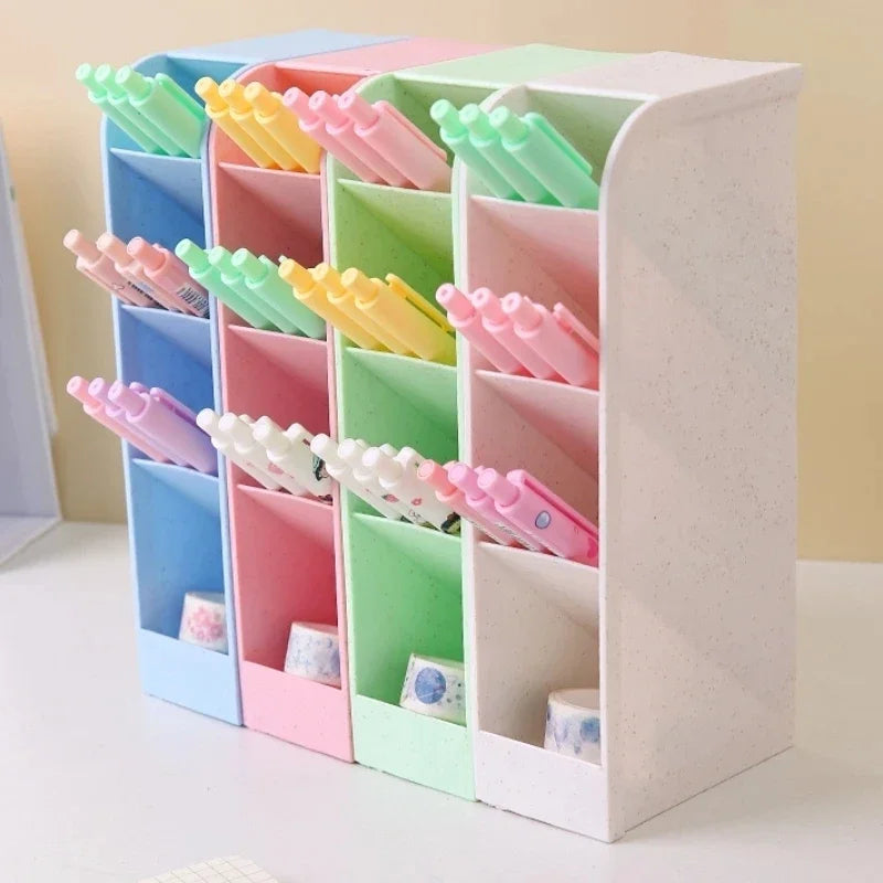 1pc Multi-Layer Pen Holder & Cosmetic Brush Storage Holder - Perfect for Office & School Supplies Pen Organizer Desk Organizer