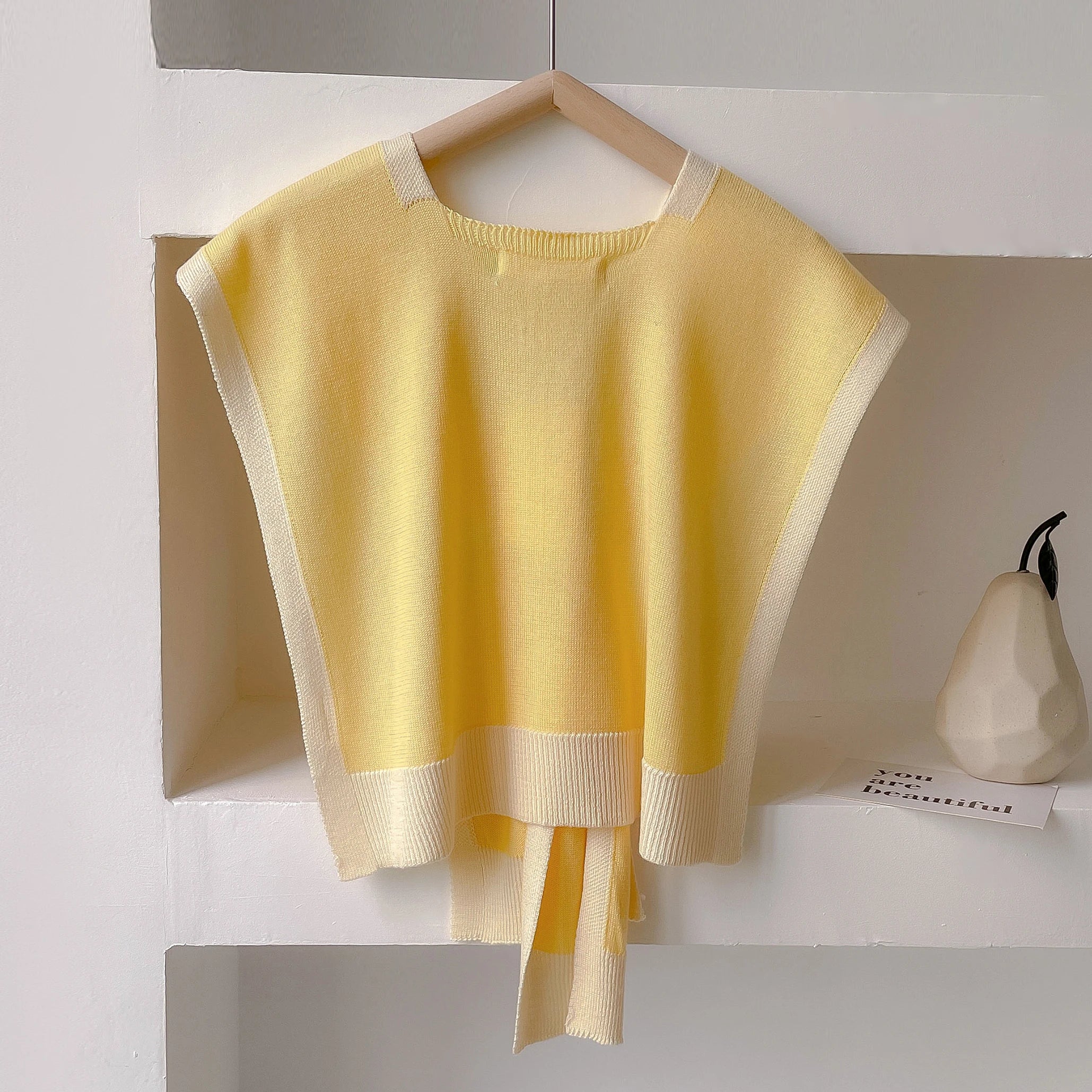 2025 Spring And Autumn Knitted Shawl With Summer Office Air-Conditioned Room Neck And Shoulder Scarf Casual Fashion Outdoor