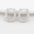 12*15.5MM 14K Gold Color Brass Oval Earrings Hoops High