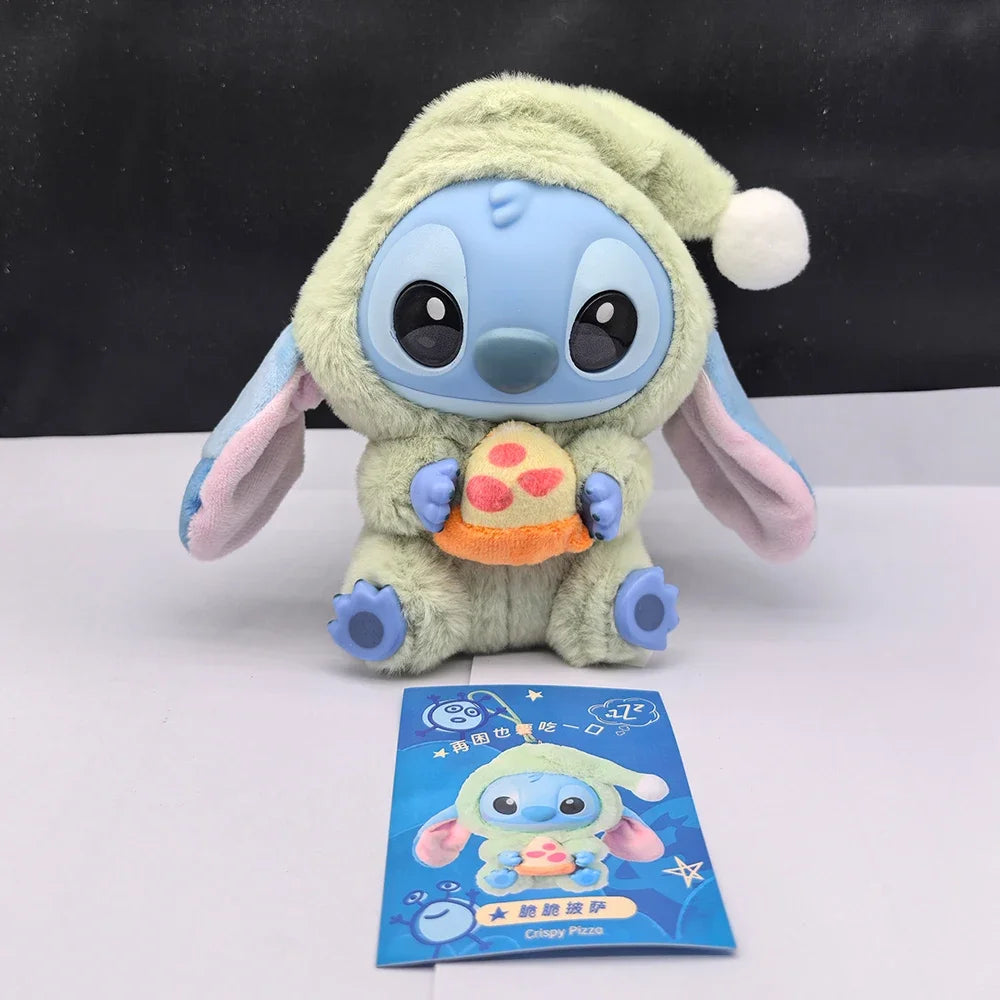 2026 Stitch Eat Something Before Sleep Series Blind Box Plush Dolls Pendant Cute Doll Ornament Mystery Box Surprise Toys Gifts