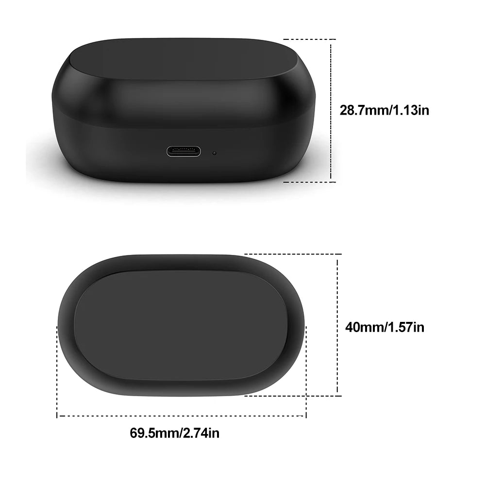 Charger Case for Jabra Elite 7 Pro Earbuds Type-C Port Wireless Charger Case Replacement Charger Case Cradle Dock