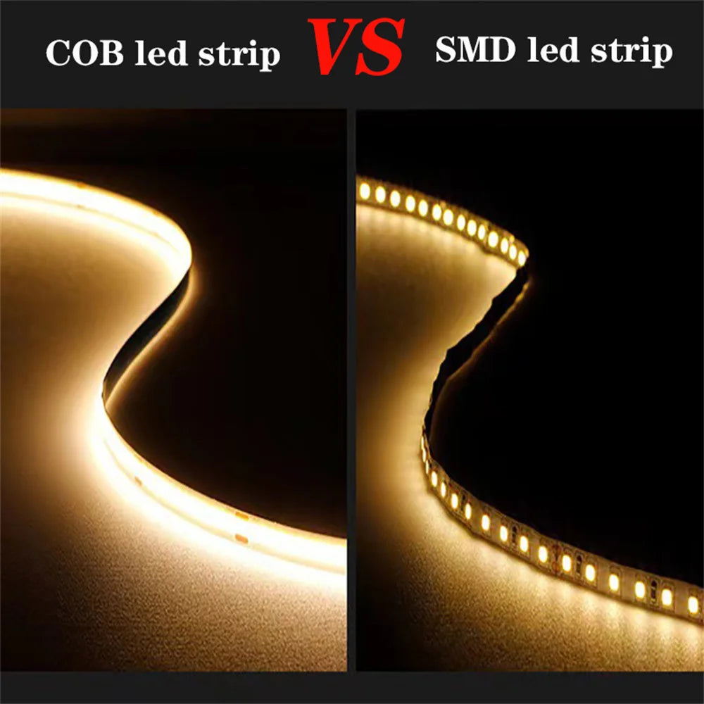 USB COB LED Strip with 3-Key Dimmer