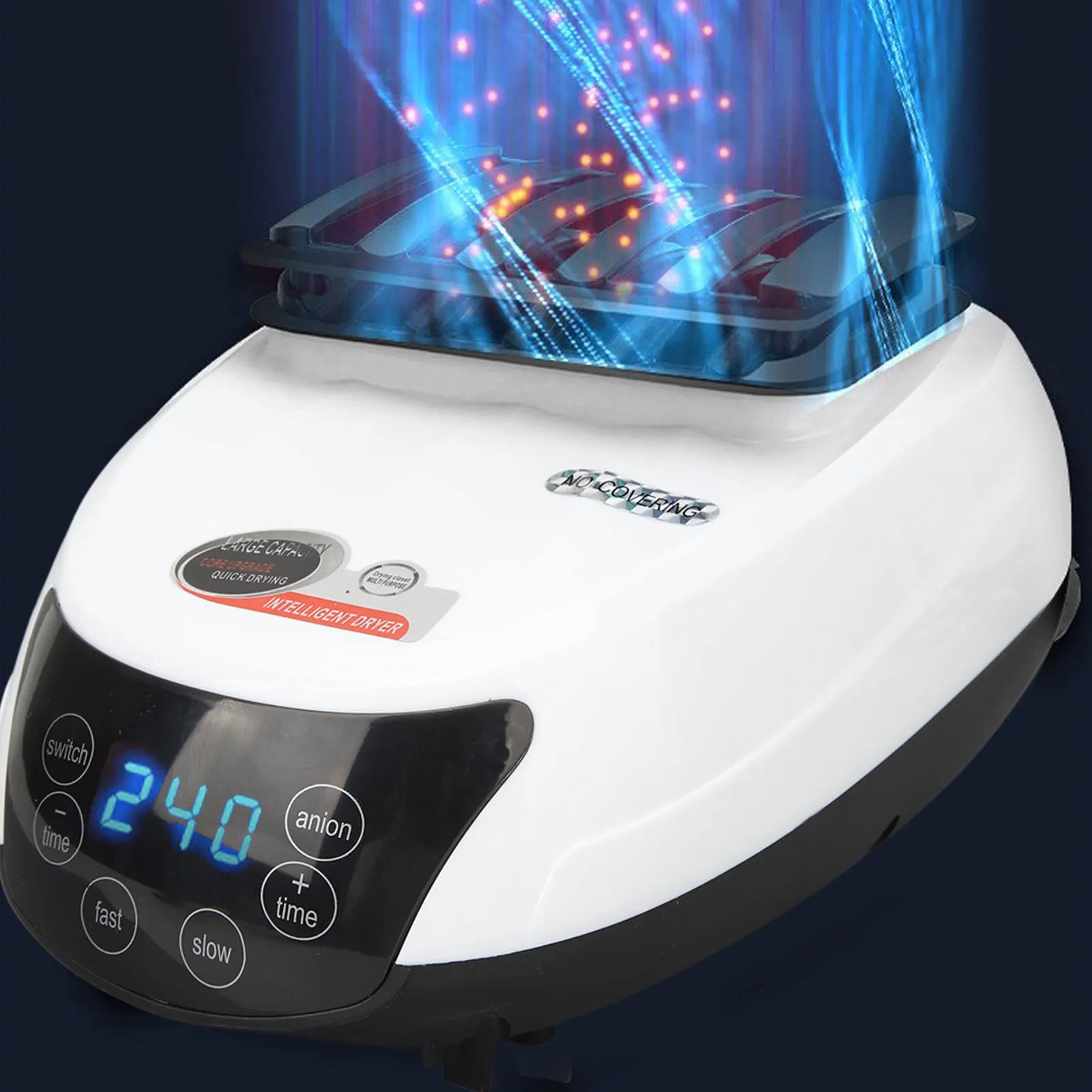 Clothes Dryer White Clothes Dryer Machine Six Buttons Host US 110V Timing Silent  with Remote Control for Home