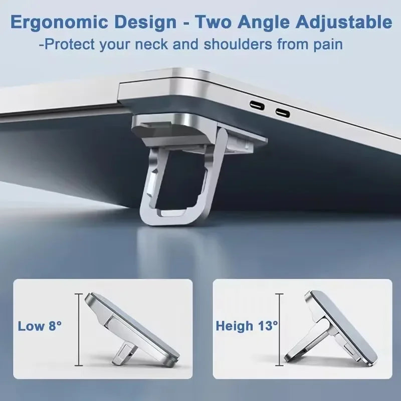 Set Foldable Laptop Stand Portable Notebook Support Holder Adjustable
