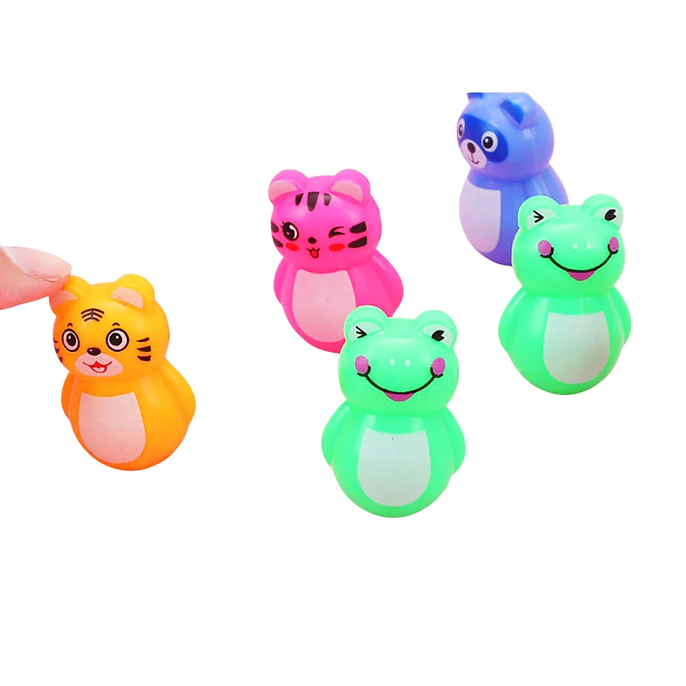 50pcs Plastic Cartoon Party Favors Toy Assortment Giveaway Pinata Filler Kids Birthday Keepsakes Carnival Prizes