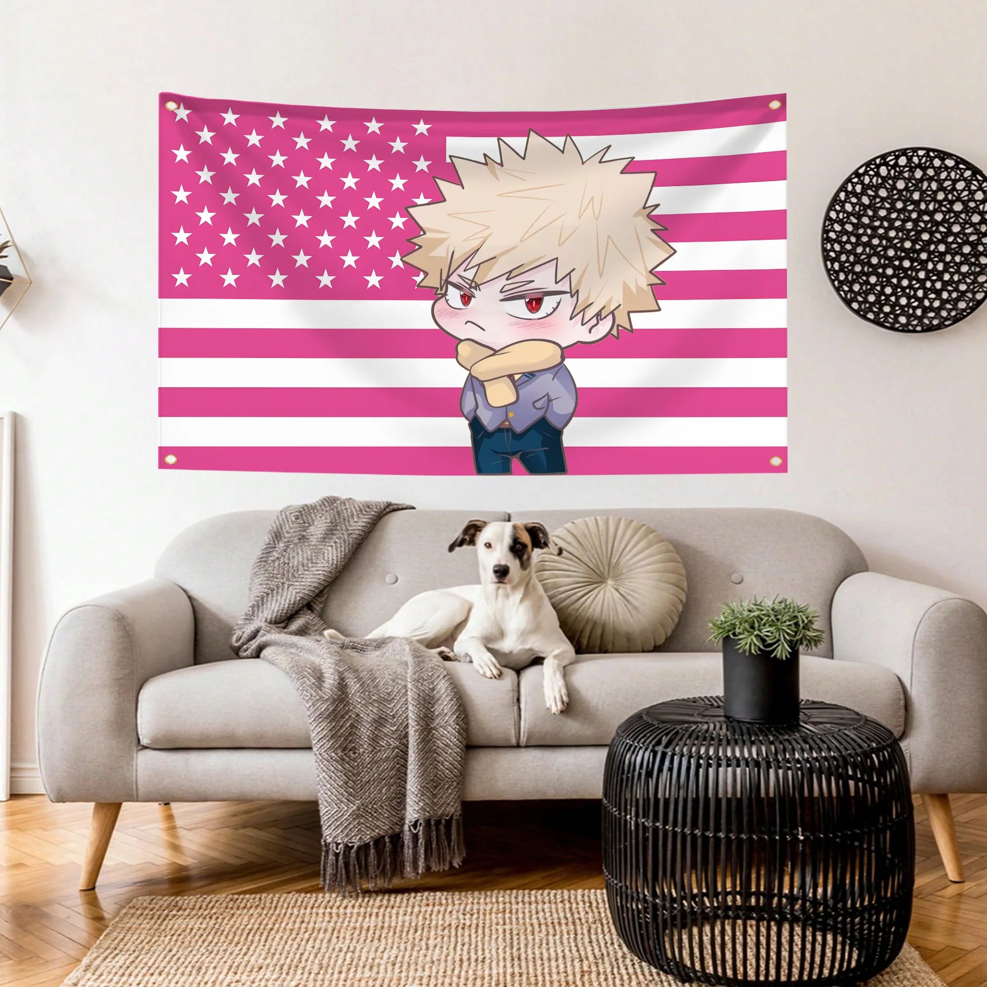 Home Decor Items Bakugo Katsuki Funny Flags Tapestry Wall Flag in Personal Design Bedrooms Room Y2k the Outdoor Decors Tapestry