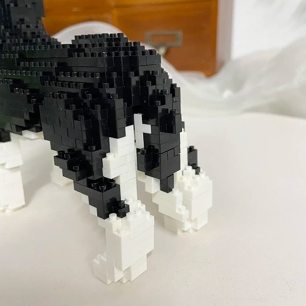 KNEW BUILT Dachshund Dog Model Mini Building Block Toy Set 9 Style for Pet Enthusiasts Teddy Hughes Corgi Collie Pet Style Brick