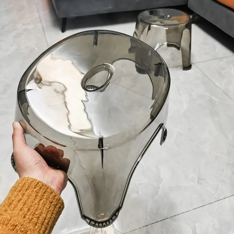 Acrylic Non-Slip Bathroom Stool
