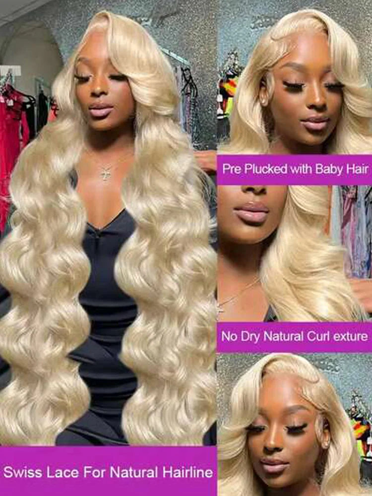 Honey Blonde Body Wave Lace Front Wig