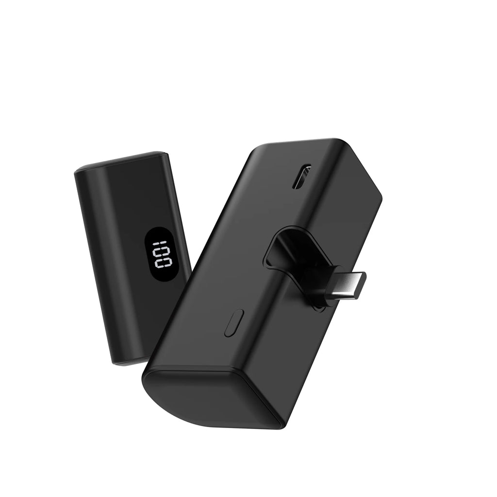 Lightweight 5000mAh Portable Power Bank with Built-in Type C