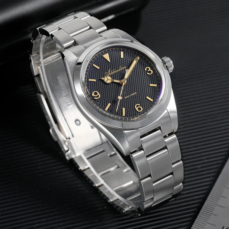 ADDIESDIVE New Men's Analog Watch 100 Meters Bubble Mirror