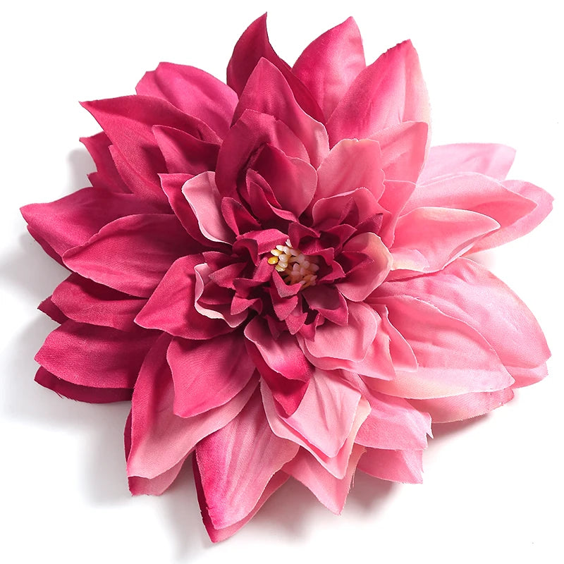 3/7pcs Bulk 15cm Artificial Dahlia Flowers Chrysanthemum Handmade DIY Home Decor Flowers Head Bride Flowers Bouquet Accessories