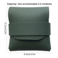 Condom Holder Elegant PU Leather Small Purse Discreet Pocket/Purse/Travel Carrying Case Securely Holds And Protects 3-4 Condoms