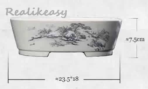 6Size Purple Sand Flower Pot Ceramic Bonsai Pot Handmade Succulent Flower Pot Chinese Landscape Flower Pot Home Decor LE302