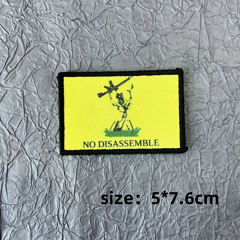 Funny Patch on Clothes Printing Stickers Tactical Equipment Military Accessory Hook and Loop Patches Backpack Appliques