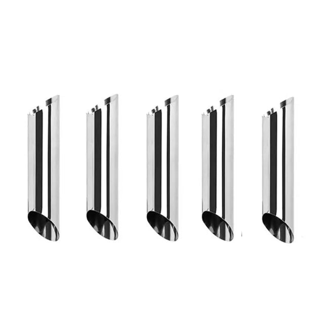 5/10Pcs Cream Horn Molds Stainless Steel Cone Tubular Shaped Mold Baking Cones Horn Pastry Roll Kitchen Cookie Dessert Tool