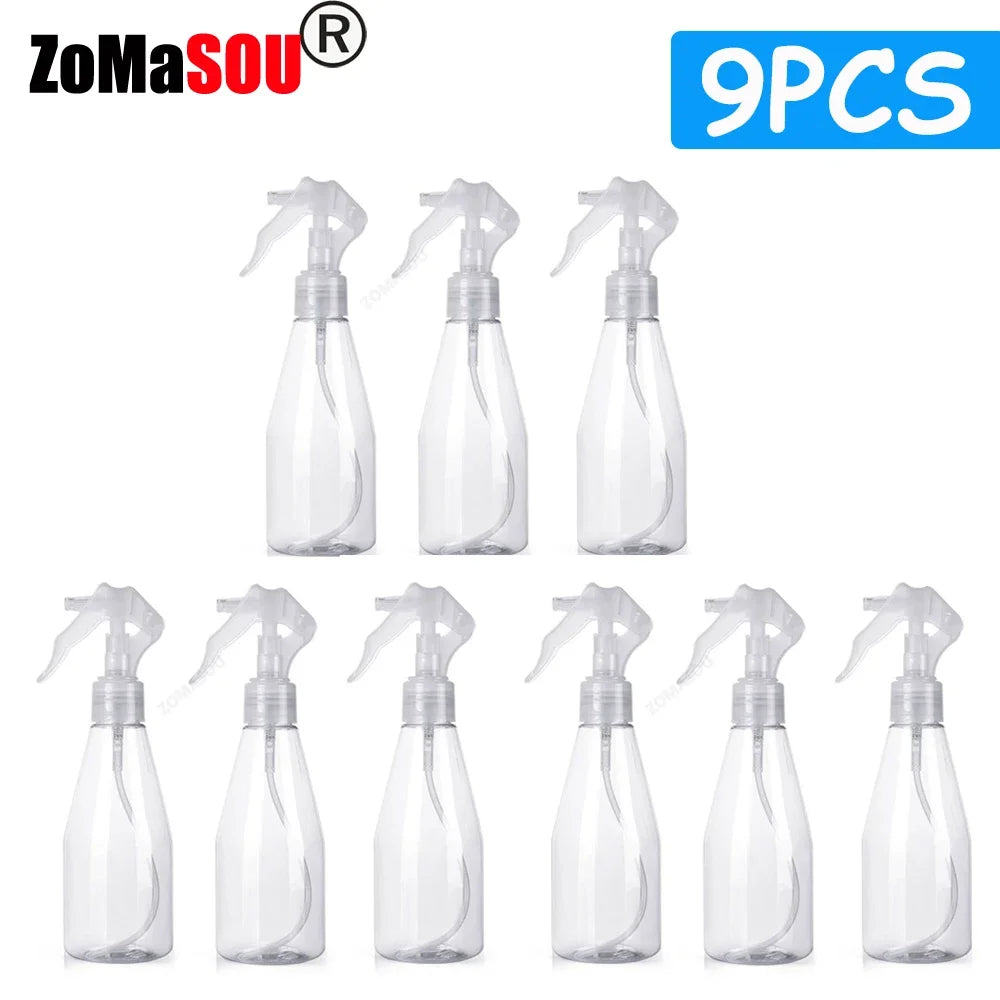 1-9 Pcs Top Refillable Trigger Sprayer 200ml Plastic Spray Bottle Clear Empty Spray Bottles Atomizer Gardening Kitchen Hair Care