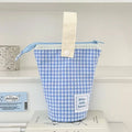 High Aesthetic Japanese Ins Pencil Case For Men Women Large Capacity Pencil Box Standing Stationery Bag